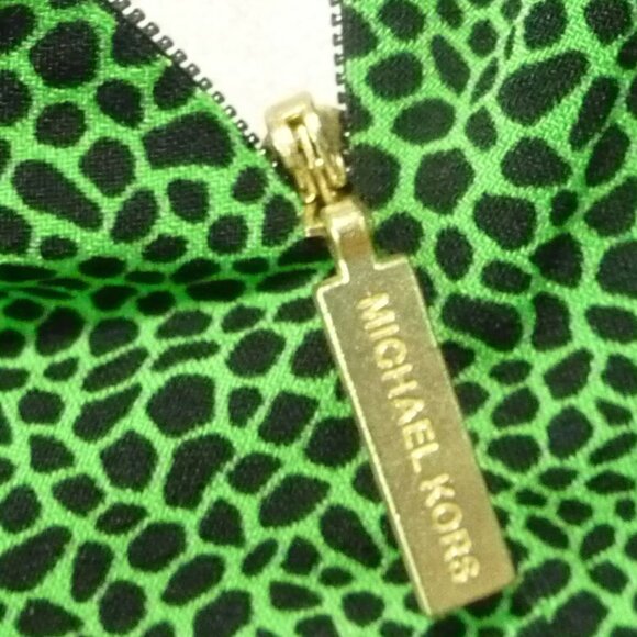 MK Green Cheetah Print Top Size MEDIUM - Picture 8 of 10